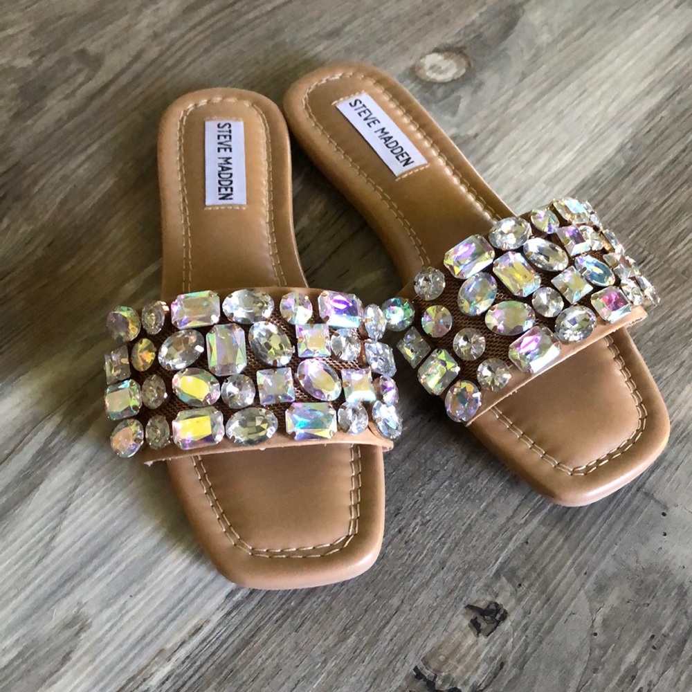 Fabulous Steve Madden Jeweled Sandals